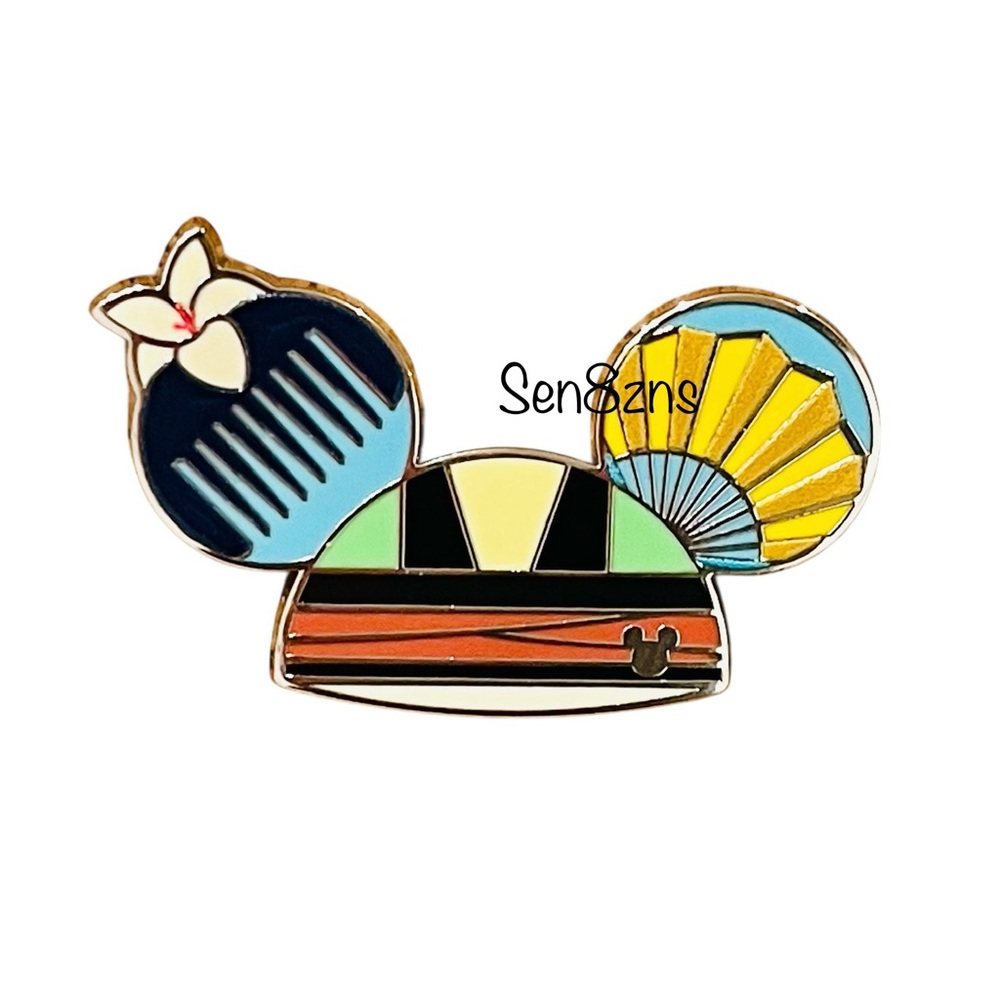Disney Pin Mulan Ear Hat Disneyland Hidden Mickey Disney Wave B 2025